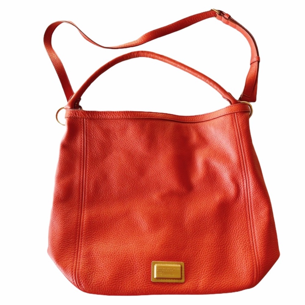 Marc Jacobs Orange Oversized Tote / Crossbody Bag